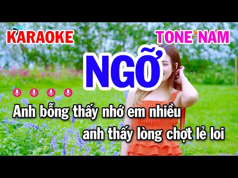 Karaoke Ngỡ Tone Nam || Nhạc Trẻ 8x 9x || Karaoke Tuấn Cò