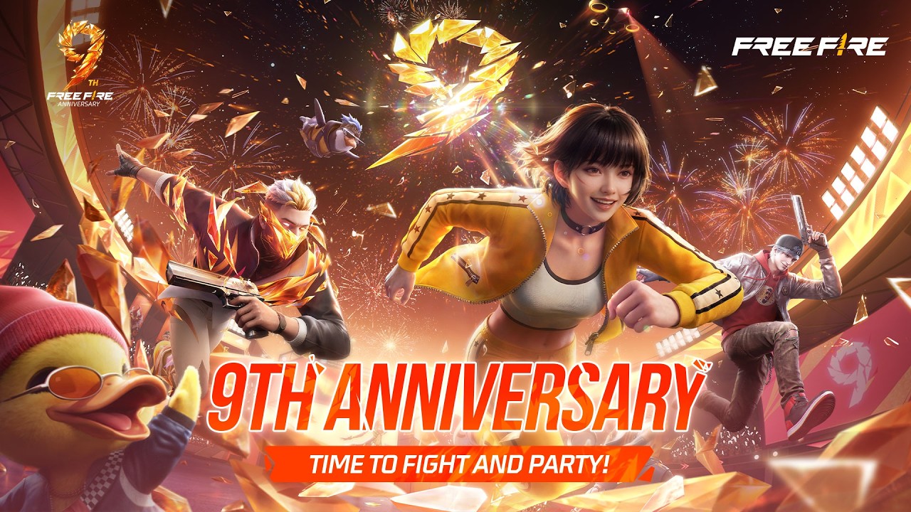 Free Fire 9th Anniversary celebration