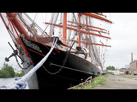 4K | 4 Mast Bark SEDOV - biggest traditionally sailing boat in the world
