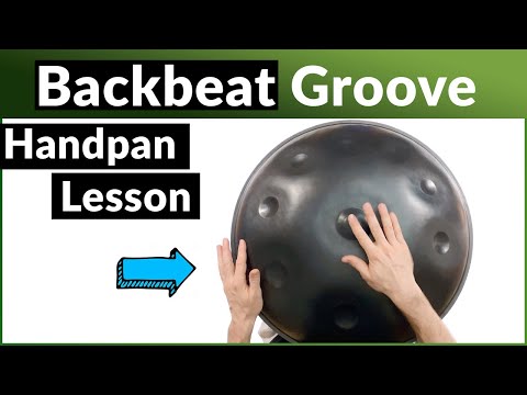 Handpan Lessons - Backbeat Groove (Intermediate Level Tutorial)