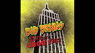 BAD BRAINS - Live At CBGB 1982 Full Album LP