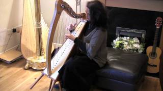 I love my love in the morning played on Camac 27 string harp