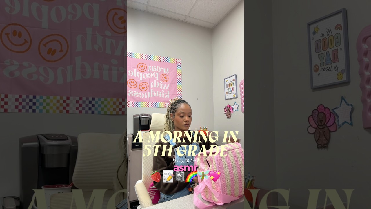 Friday teacher ASMR📓💖 #teachers #asmr #teaching #morningroutine #teacher #teacherlife