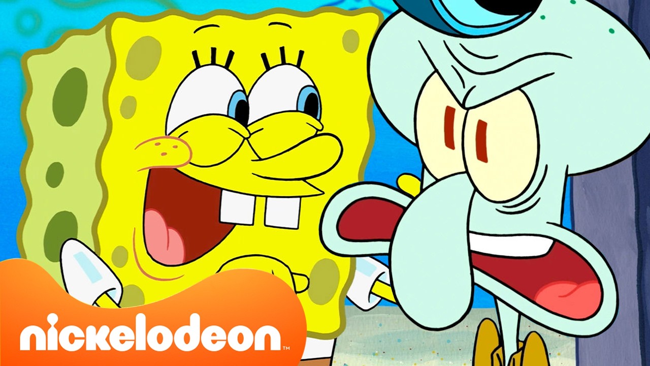 SpongeBob | 4 JAM Momen TERBAIK SpongeBob & Squidward 🧽🦑 | Nickelodeon Bahasa