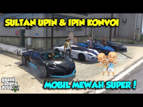 Konvoi Mobil Mewah Bugatti Agera McLaren paling KENCANG - GTA V SULTAN UPIN IPIN EPISODE SPESIAL