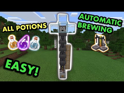 SIMPLE 1.20 AUTOMATIC POTION BREWER TUTORIAL in Minecraft Bedrock (MCPE/Xbox/PS4/Switch/Windows10)