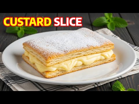 BEST Old-Fashioned Vanilla Custard Slice Recipe (HOW to Make Cremeschnitte)