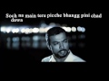 BOHEMIA Lyrics Video Of Song Beparwah By Bohemia Ft Devika