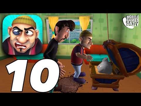 SCARY ROBBER HOME CLASH - Logged Off Level - Gameplay Walkthrough Part 10 (iOS, Android)