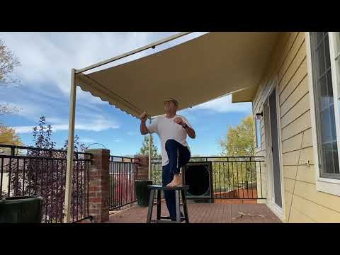 How to set up a SunSetter Retractable Awning (old Style)