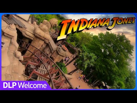 [4K] Indiana Jones Coaster - On Ride / Front Row - Disneyland Paris