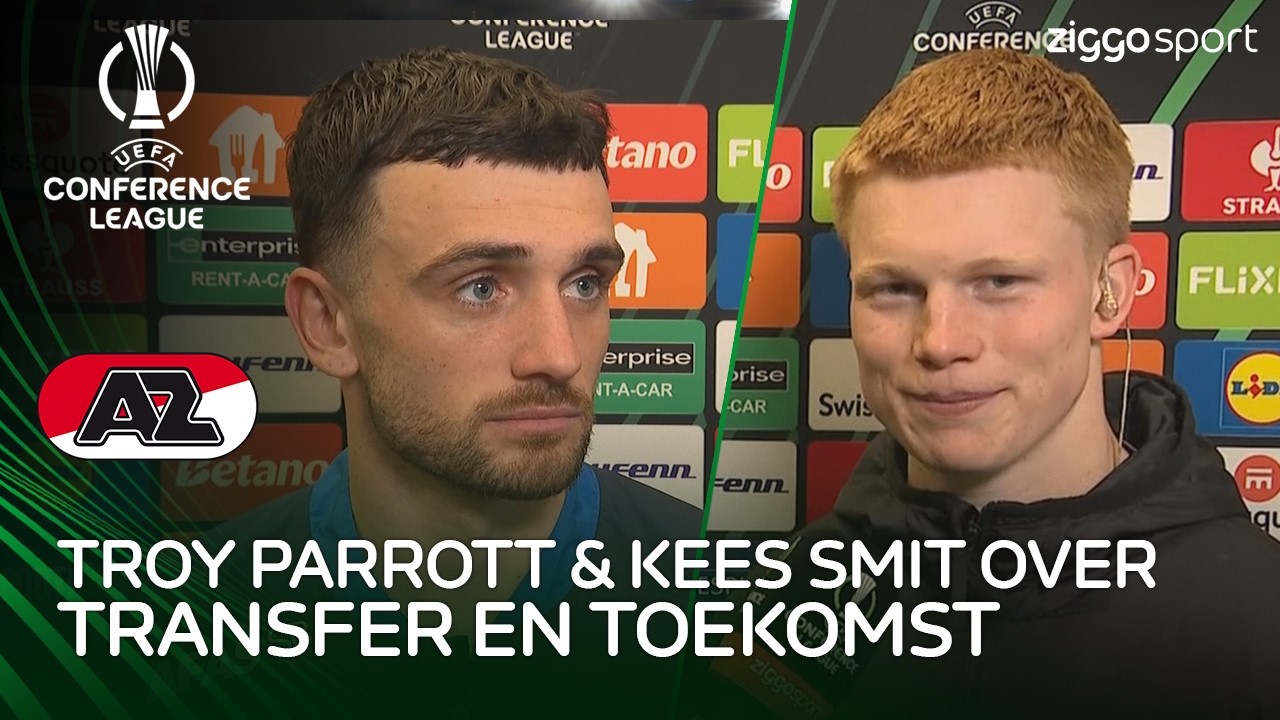Smit: "Ik denk niet dat ik bij AZ ga blijven deze zomer.”😱 | Interview Parrott en Smit
