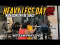 HEAVY LEGS DAY! Feat. team pray over |13weeks out road to ifbbpro thailand