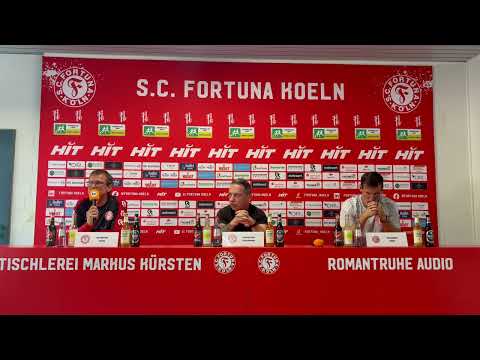 Die Pressekonferenz nach dem 3:2-Erfolg der Fortuna gegen Düsseldorf II.