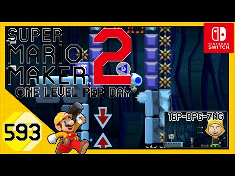 Super Mario Maker 2 olpd ★ 593 ★ Pit of Lio7:Level for Daggertail ★ Lio7 ★ Deutsch