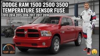 Fix Ambient Temp Sensor Issues on Dodge Ram (2013-2018) (like P0071, P0073, or P0113)– Fuse