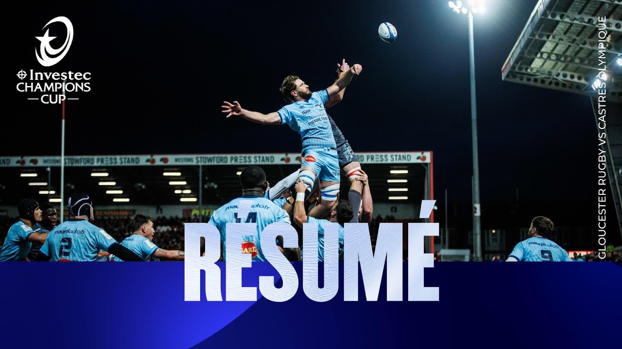 Résumés - Gloucester Rugby v Castres Olympique | Investec Champions Cup 2025/26