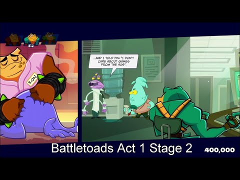 Battletoads 2020 NEW. Act 1 Stage 2 "Menial Jobs". Playthrough on Xbox One.