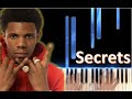 Secrets Piano- A Boogie Wit Da Hoodie (Piano Tutorial)