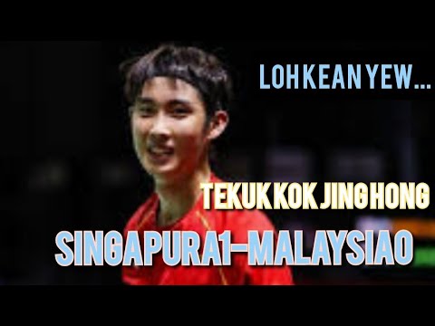 HASIL LOH KEAN YEW VS KOK JING HONG//SF MEN'S TEAM BADMINTON SEA GAMES 2022 SINGAPURA VS MALAYSIA