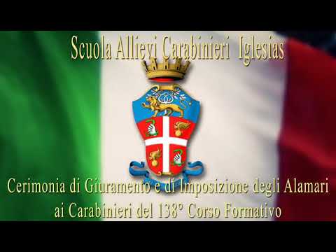 Giuramento 138 corso scuola allievi carabinieri Iglesias