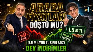 Araba Fiyatları Düştü Mü? (1.5 Milyon TL Sıfır Faiz ve Dev İndirimler)