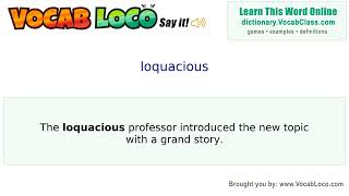 Video thumbnail for loquacious