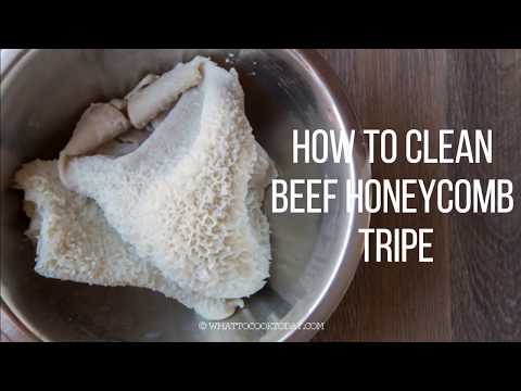How To Clean Beef Honeycomb Tripe (Babat)