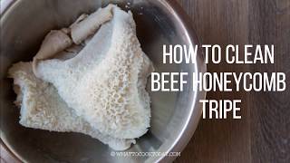 How To Clean Beef Honeycomb Tripe (Babat)