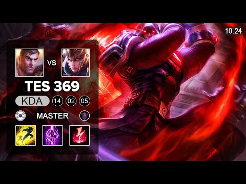 TES 369 Jayce Top vs Quinn - KR Master Patch 10.24