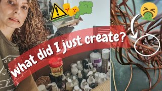 mixing all my gels together to find the perfect hair gel 😅🤯✨ did it work?? 🙊 pray for my hair
