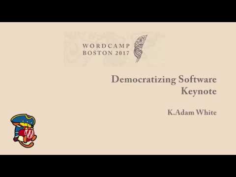 Keynote - Democratizing Software