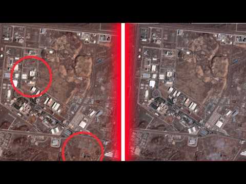 Satellite images appear to show missile strikes at Iranian nuclear facility
