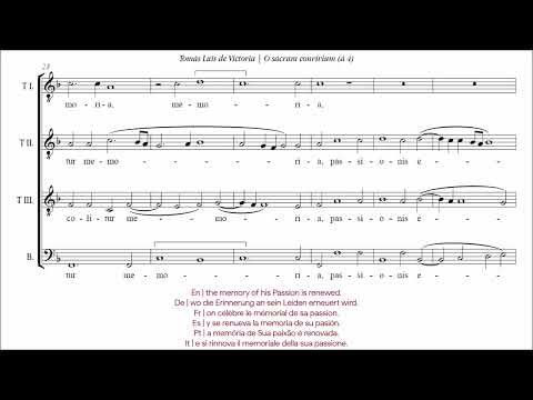 Video thumbnail for O sacrum convivium