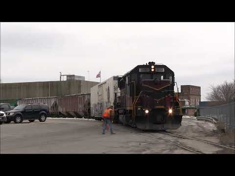 Mass Coastal Railroad goes to New Bedford, restored track - 2/2022
