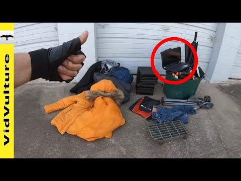 Garbage Treasure Hunter finds Laptop Super Mario Bros Coats & more