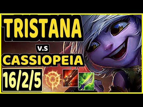 NEMESIS (TRISTANA) vs CASSIOPEIA - QUADRAKILL 16/2/5 KDA MID CHALLENGER GAMEPLAY - EUW