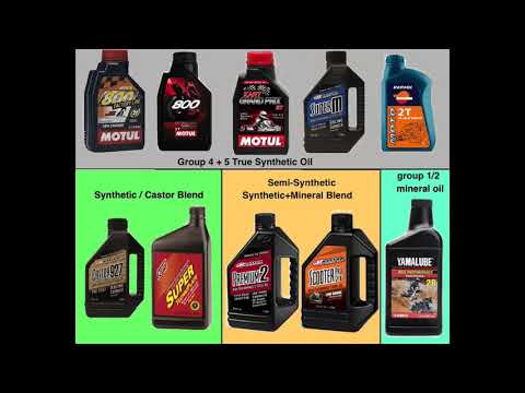 2 Stroke Engine Oils - selecting by specs