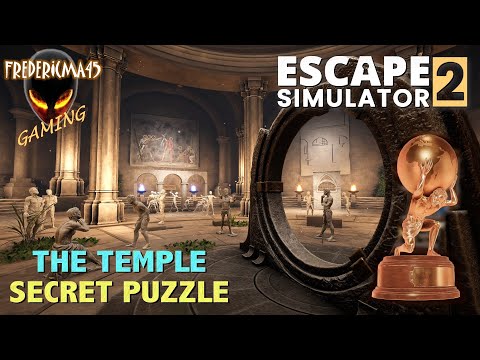 Escape Simulator 2 THE TEMPLE Secret Statues / Paintings Puzzles - Trophy Atlas Statue [Spoiler]