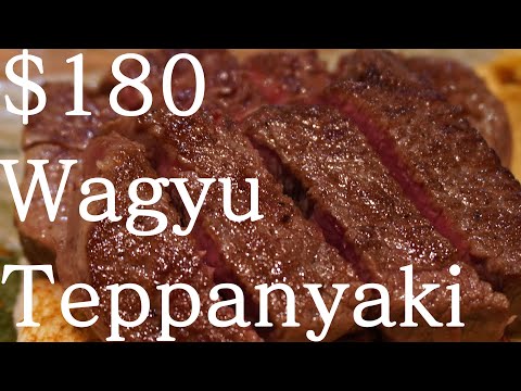 $180 Wagyu Teppanyaki steak course in Tokyo - 4K #teppanyaki