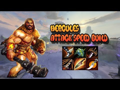 Smite Montage:Hercules Attack Speed Build