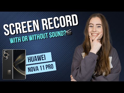 Huawei nova 11 Pro – How to screen record with sound • 📱 • 🎥 • 🎤 • | Tutorial