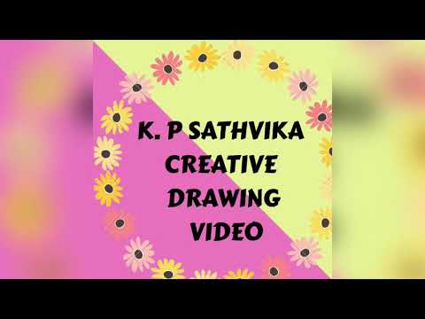 Sathvika Amazing creative Drawing video 😱😱😱