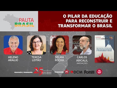 #aovivo | Educação para reconstruir e transformar o país | Pauta Brasil