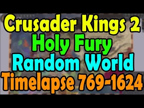 Crusader Kings 2 Holy Fury Random World Timelapse 769-1624