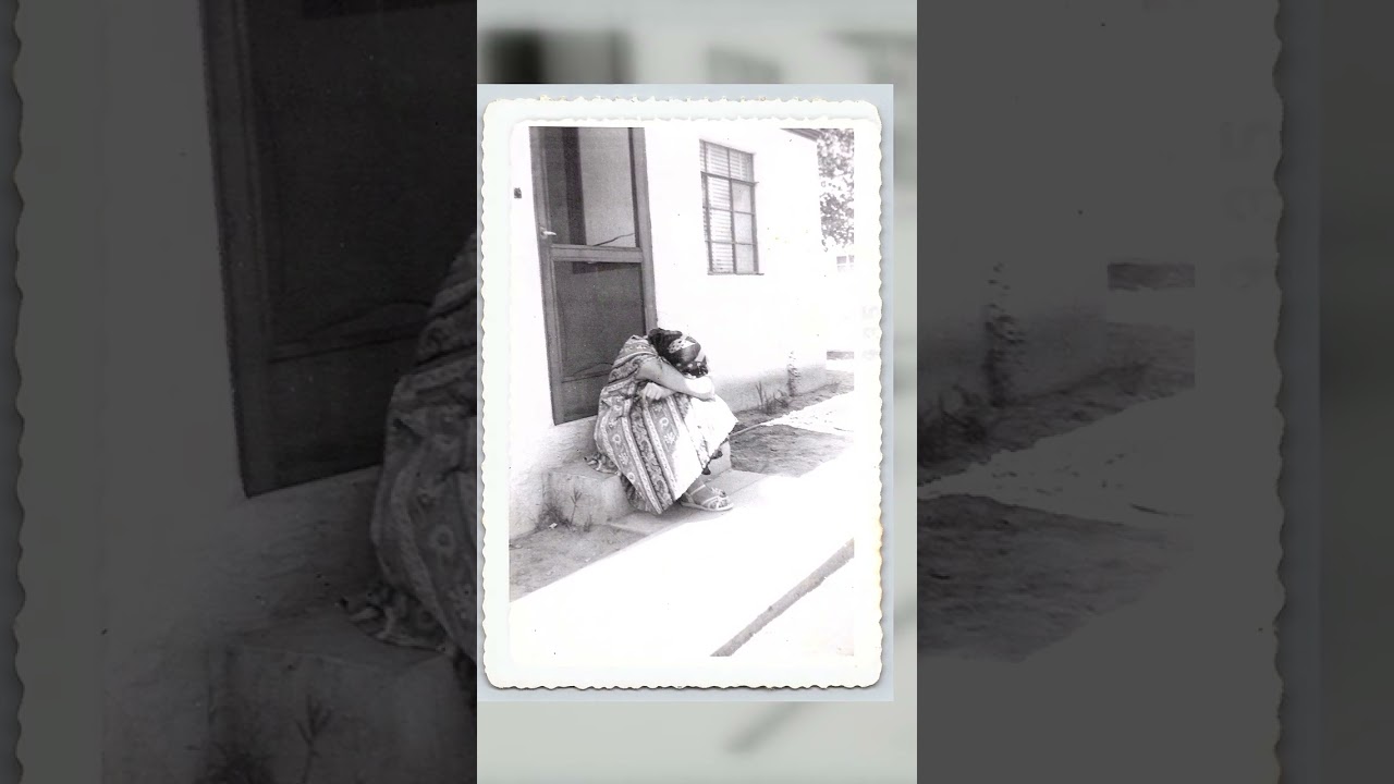 Woman in Traditional Dress, Black and White Photo, 3.5 × 5 inches, 1950s Video