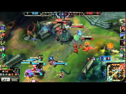 H2K Ryu Cassiopeia VS Fnatic Febiven Leblanc Game 2 Highlights   2015 EU LCS Spring semifinal   YouT
