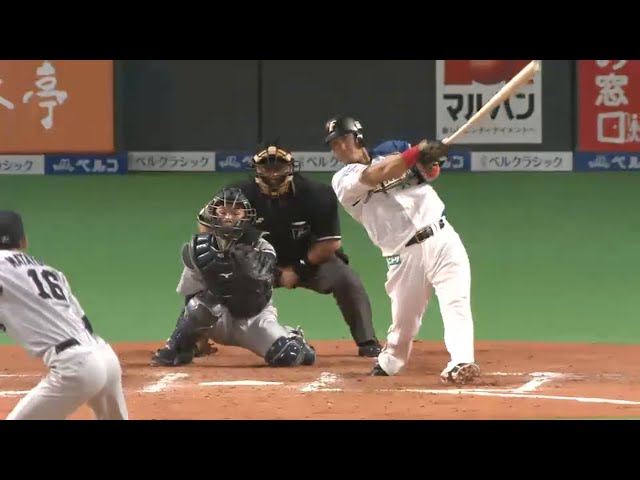 【7回裏】好投続けるファイターズ・大谷に援護だ!! 4番・中田 18号ソロホームラン!! 2015/5/30 F-D