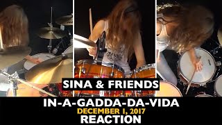 Musicians REACT to Sina Drums: In-A-Gadda-Da-Vida (Iron Butterfly cover 2017)