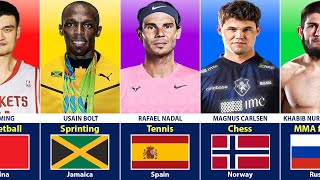 Greatest Athletes From Different Countries